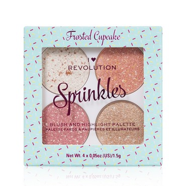 Палетка для лица I Heart Revolution Sprinkles " Frosted Cupcake " 4 цвета , 6г