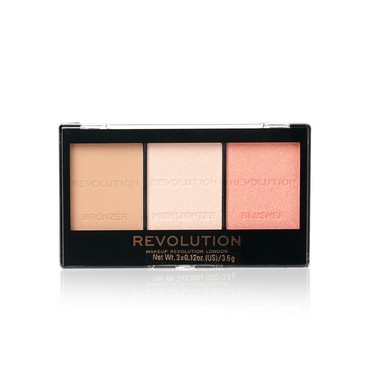 Палетка для скульптурирования лица MakeUp Revolution Ultra Sculpt & Contour Kit , Ultra Fair C01 , 10,8г