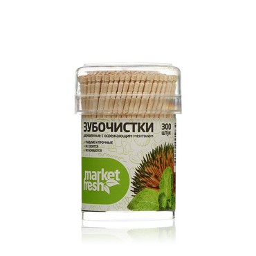 Зубочистки MARKET FRESH с освежающим ментолом 300шт