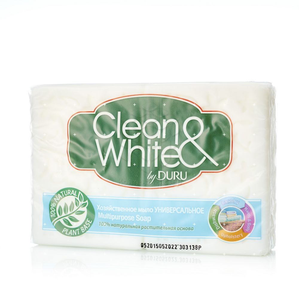 

Туалетное мыло Duru Clean & White хозяйственное 125г 2шт