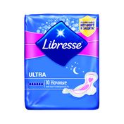 Женские прокладки Libresse Ultra Goodnight с мягкой поверхностью 10шт
