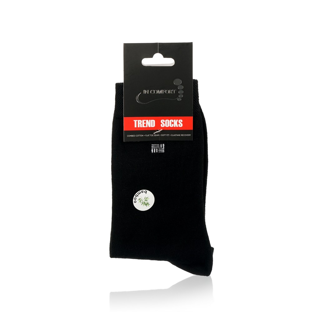 

Мужские носки Good Socks трикотажные , M29 , р.25 , бамбук , черные