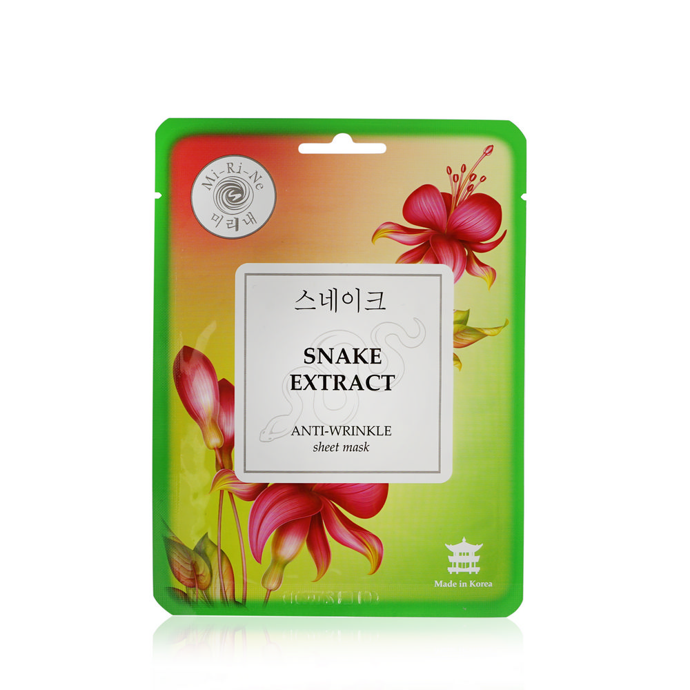 

Маска для лица Mi-Ri-Ne Snake Extract тканевая , разглаживающая 23г
