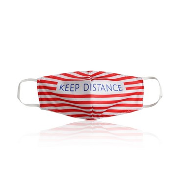 Защитная маска для лица " Keep Distance/Держи дистанцию " многоразовая