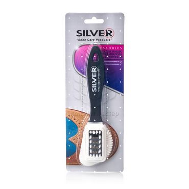 Щетка Silver для обуви из замши и нубука 4-х сторонняя