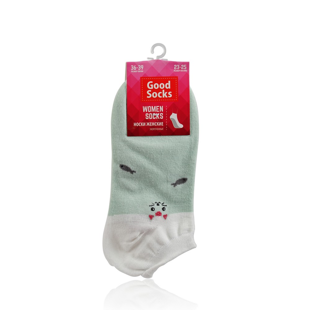 

Женские укороченные носки Good Socks , Светло-зеленый р.36-39