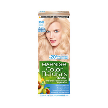 Стойкая крем - краска для волос Garnier Color Naturals 1002 Жемчужный ультраблонд