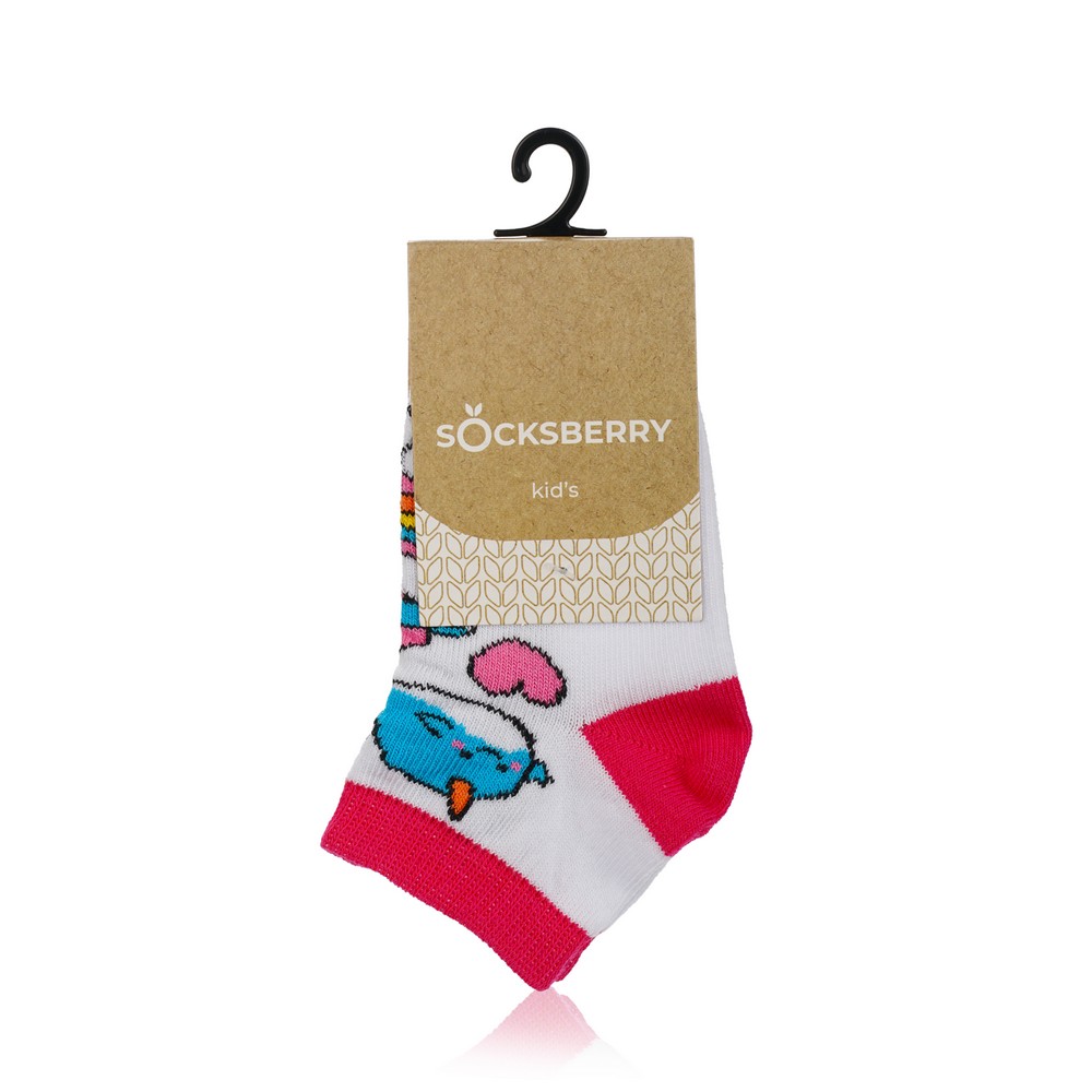 

Детские носки Socksberry KS-0011 укороченные " Радуга на белом " р.14