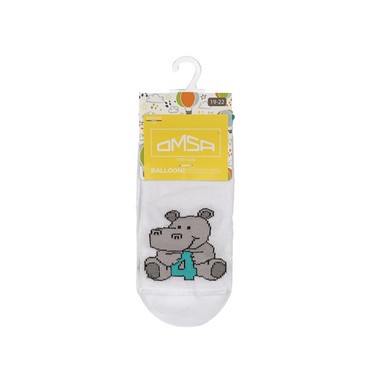 Детские носки Omsa Kids Цифры Bianco р.19-22