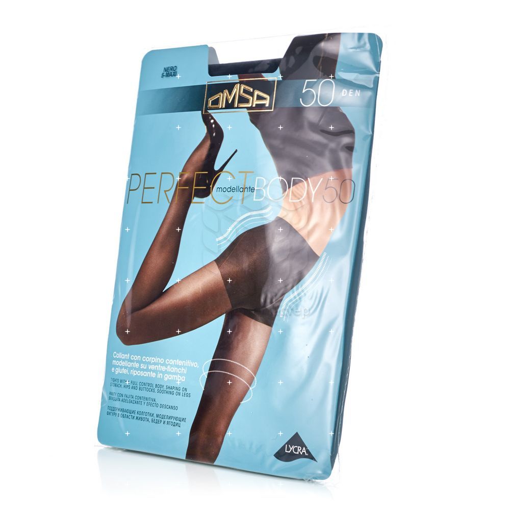 

Женские колготки Omsa Perfect Body 50den Nero 5 размер
