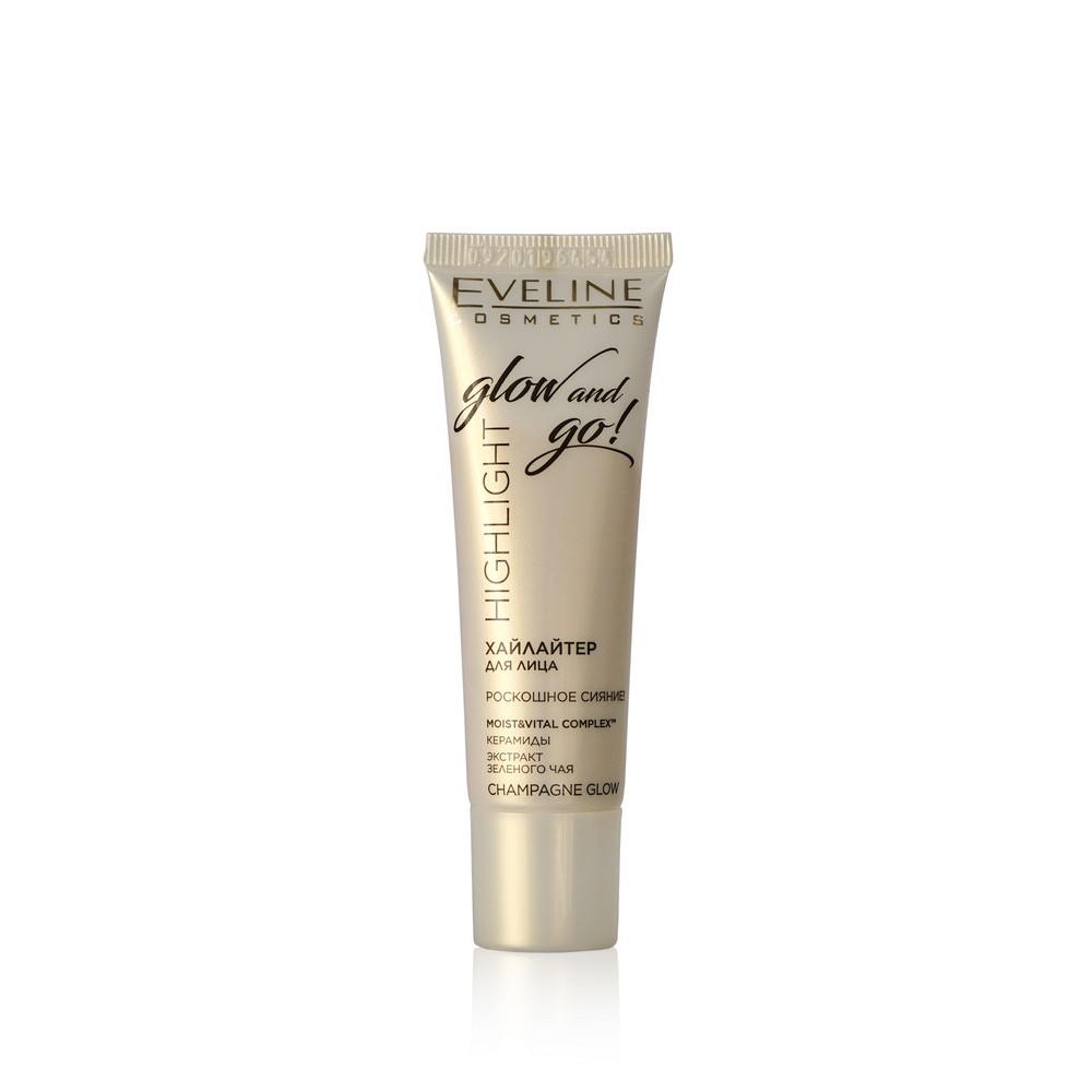 

Хайлайтер для лица Eveline Glow and go! Champagne Glow 20мл