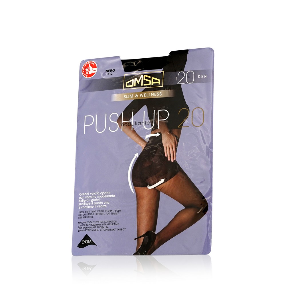 

Женские колготки Omsa Push Up 20den Nero 4 размер