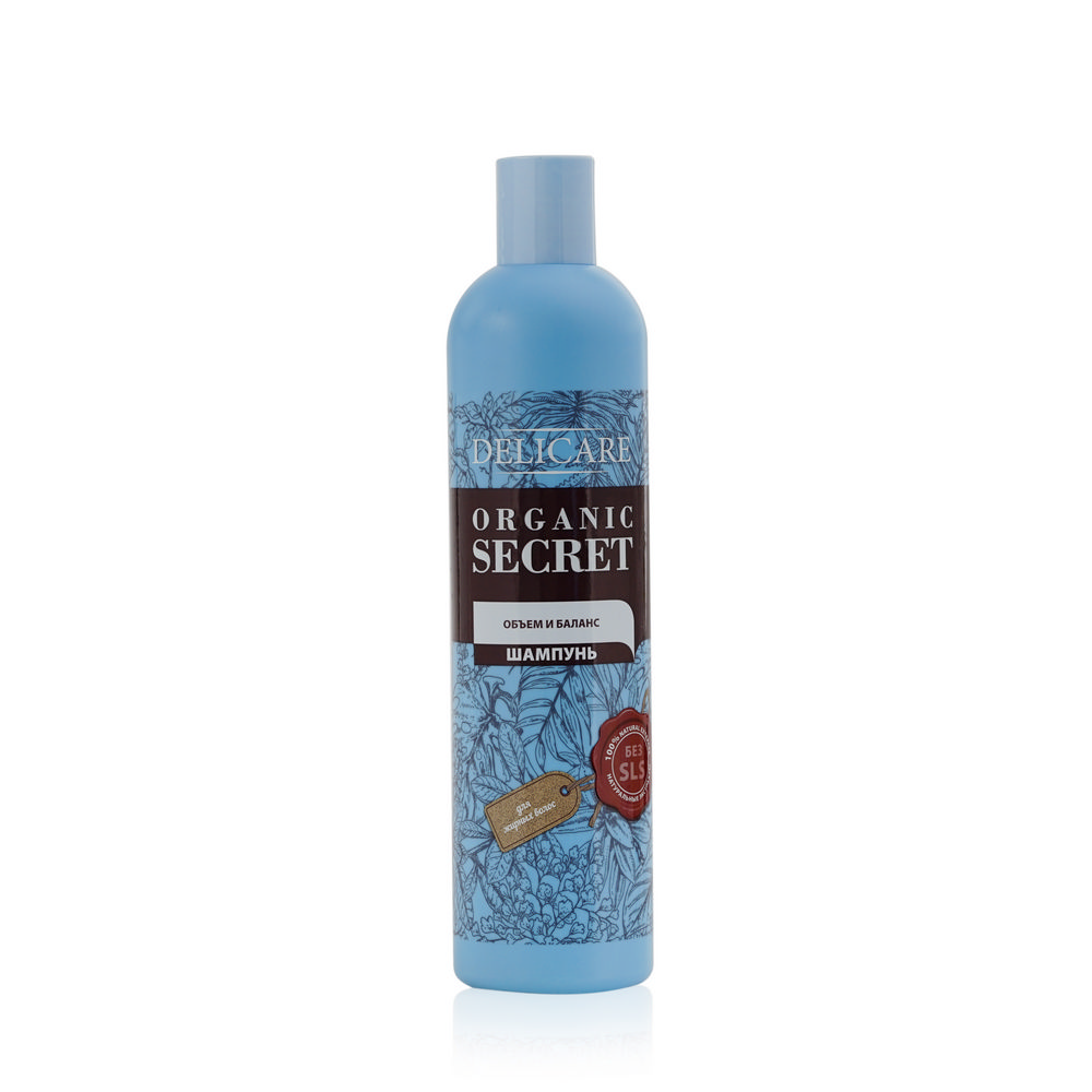 

Шампунь для жирных волос Delicare Organic Secret " объем и баланс " 400мл