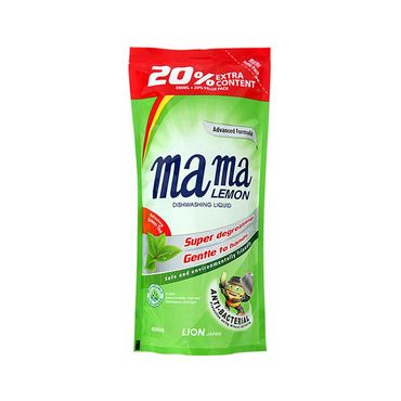 Концентрированный гель Mama Lemon для мытья посуды " зеленый чай " 600мл