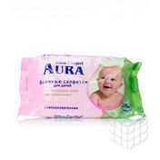 Влажные салфетки Aura Ultra Comfort для детей 100шт