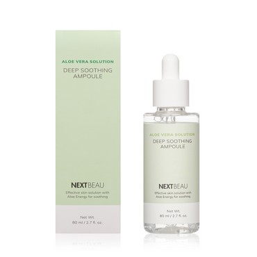 Смягчающая ампульная сыворотка для лица Nextbeau Aloe Vera Solution " Deep Soothing Ampoule " с экстрактом алоэ 80мл