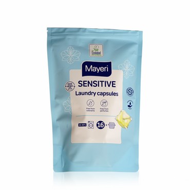 Капсулы для стирки белого и цветного белья Mayeri Sensitive 16шт