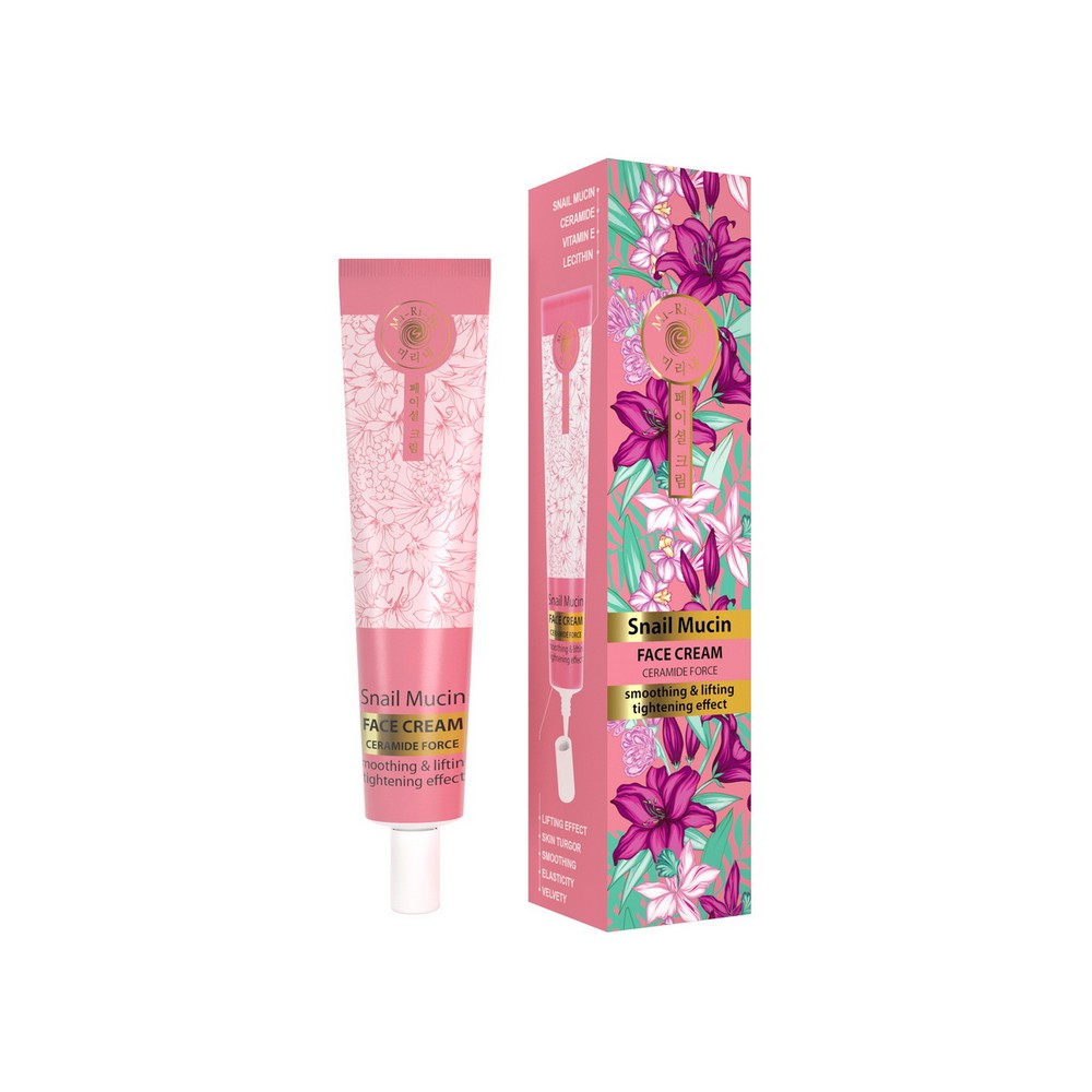 

Разглаживающий крем для лица Mi-Ri-Ne Multi Coctails " Snail Mucin " 30мл