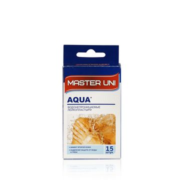 Пластырь Master Uni Aqua водостойкий 15шт