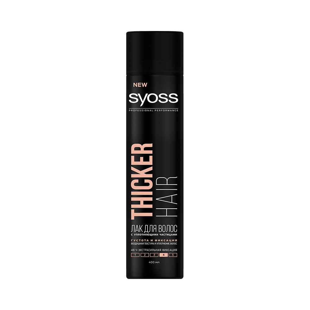 

Лак для укладки волос Syoss Thicker Hair Сверхсильная фиксация (4) 400мл