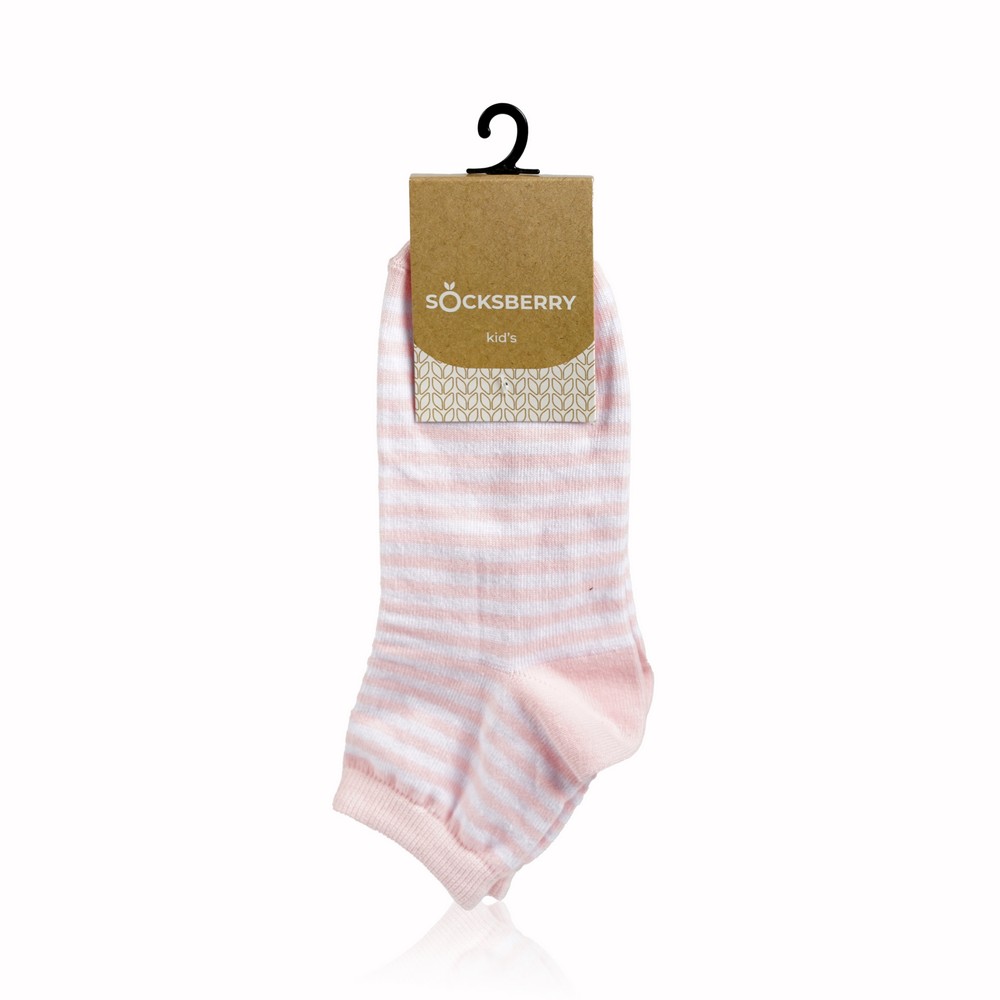 

Детские носки Socksberry Kids KS-0017 , Белые полосы на розовом , р.22