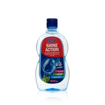 Ополаскиватель для посудомоечных машин Fasty Shine Action с ароматом лайма 500мл