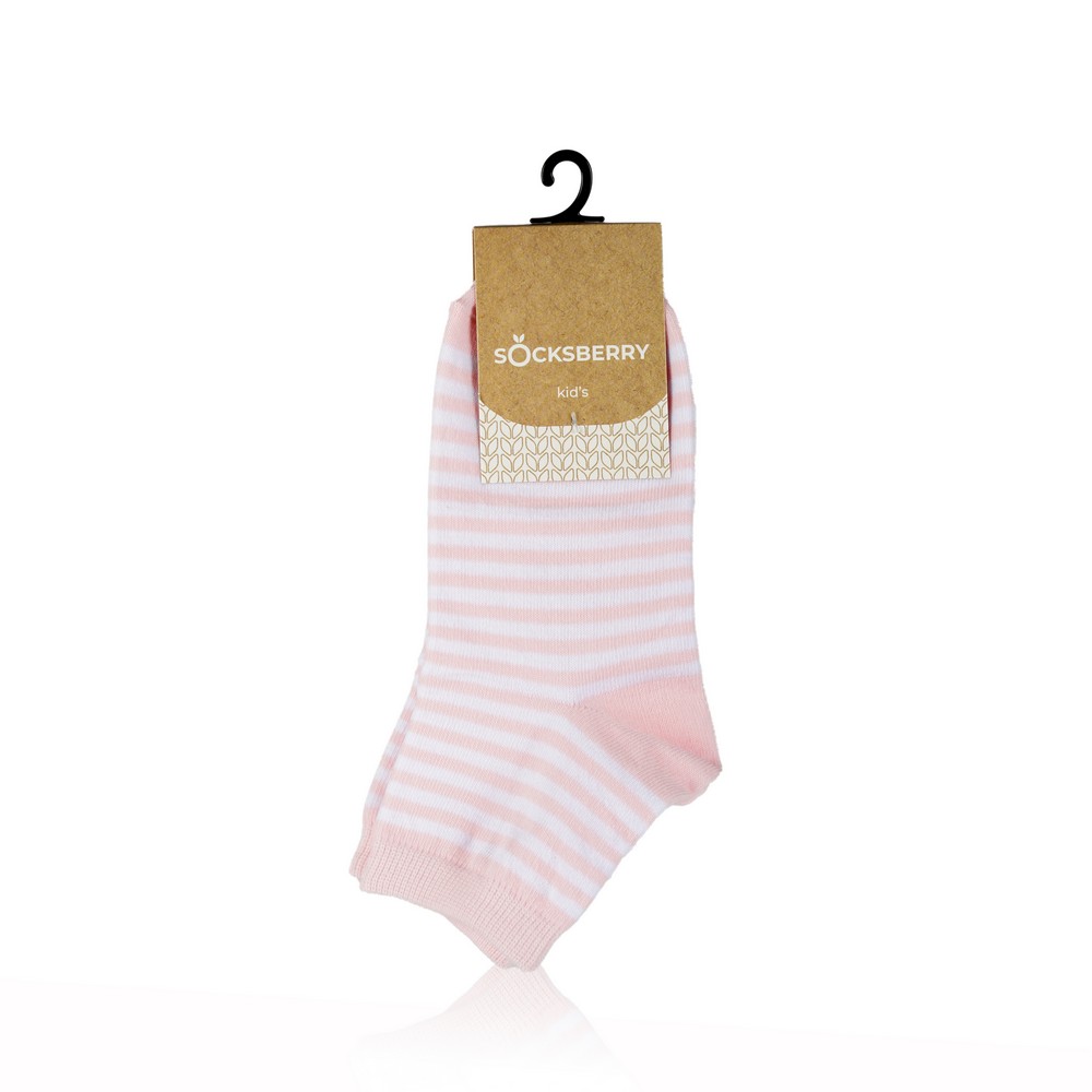 

Детские носки Socksberry Kids KS-0017 " Белые полосы на розовом " р.20