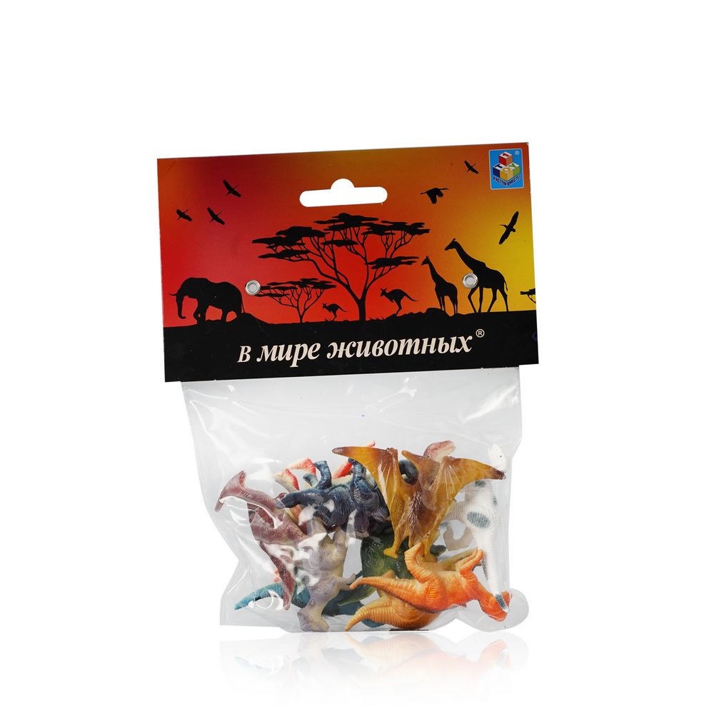 

Набор игрушек 1 Toy В мире животных " Динозавры " в пакете 12шт