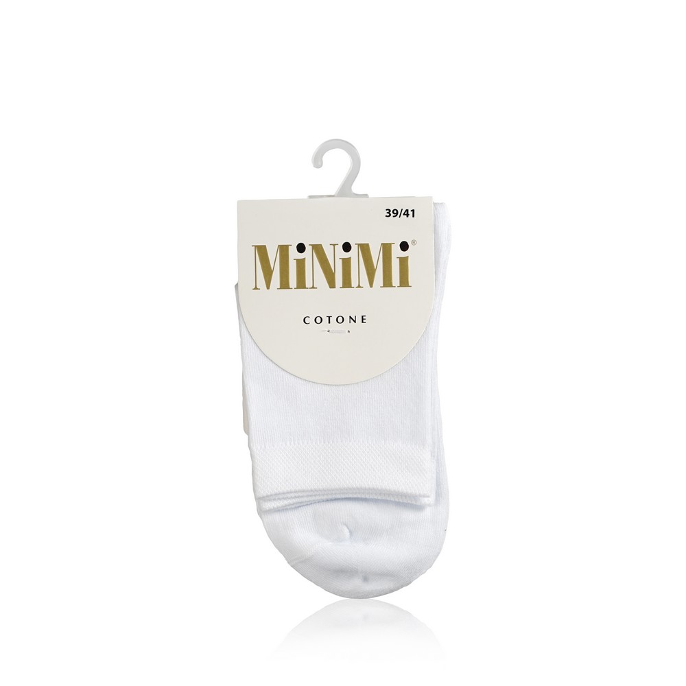 

Женские носки Minimi Cotone трикотажные , 1202 , Bianco однотонные , р.39-41