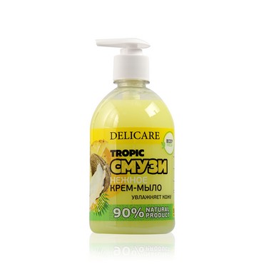 Жидкое крем - мыло Delicare Body fresh " Тропический смузи " 500мл