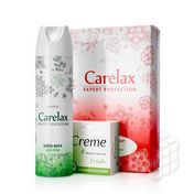 Женский набор Carelax ( дезодорант - антиперспирант " Aloe Vera " 150мл + освежающее туалетное крем - мыло 100г )