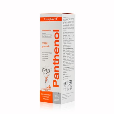 Детский восстанавливающий крем - спрей Compliment Panthenol от термических и солнечных ожогов 3+ , 150мл