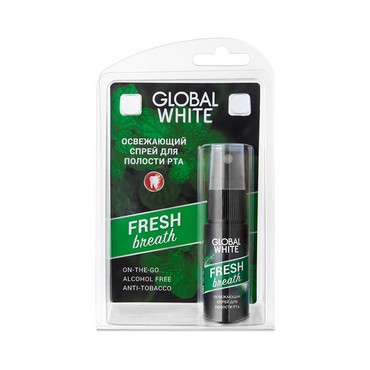 Освежитель дыхания Global White " Fresh Breath " 15мл
