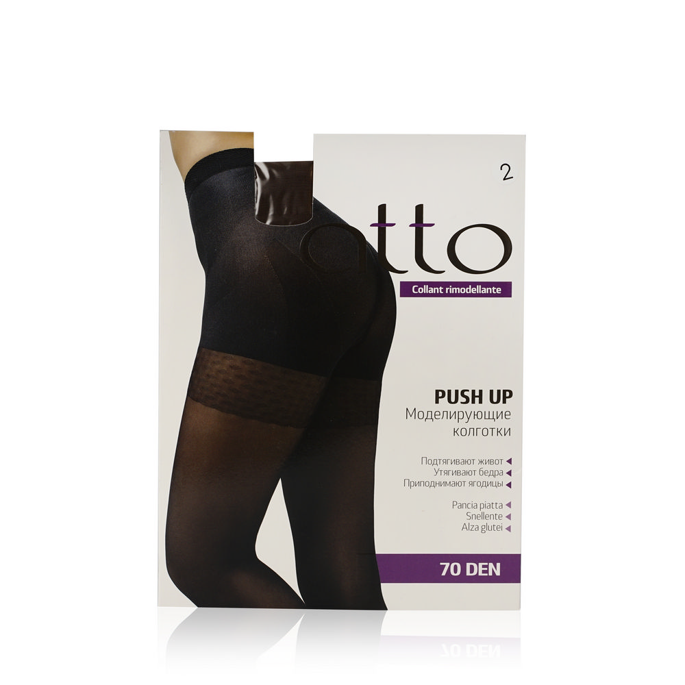 

Женские колготки Atto Push Up моделирующие 70den Кофе 2 размер