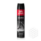 Краска - спрей Silver для обуви из гладкой кожи , Черная 250мл