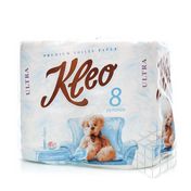Туалетная бумага Kleo Ultra 3х-слойная 8шт