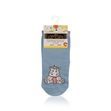 Детские носки Omsa Kids Цифры Blu Chiaro р.27-30