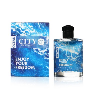Мужская туалетная вода City 3D " Ocean " 90мл