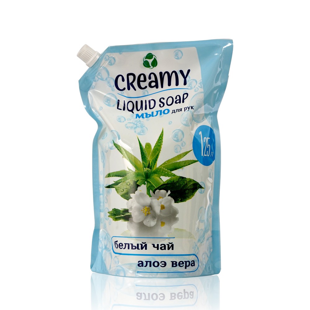 

Жидкое мыло Creamy " белый чай и алоэ вера " 1250мл