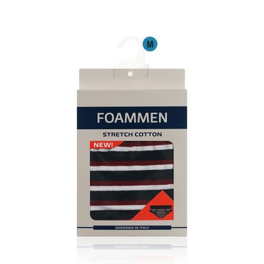 Мужские трусы Foammen Fo210002-1 , Широкая бордовая полоска , M
