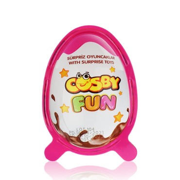 Яйцо с молочным и шоколадным кремом Cosby Fun Girl ( с игрушкой ) 20г
