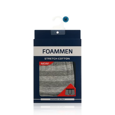 Мужские трусы Foammen Fo210003-3 , Серые в полоску , M