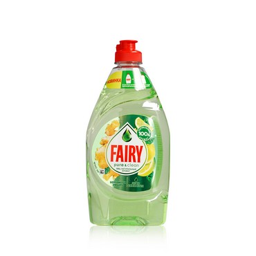 Гель для мытья посуды Fairy pure & clean " бергамот и имбирь " 450мл