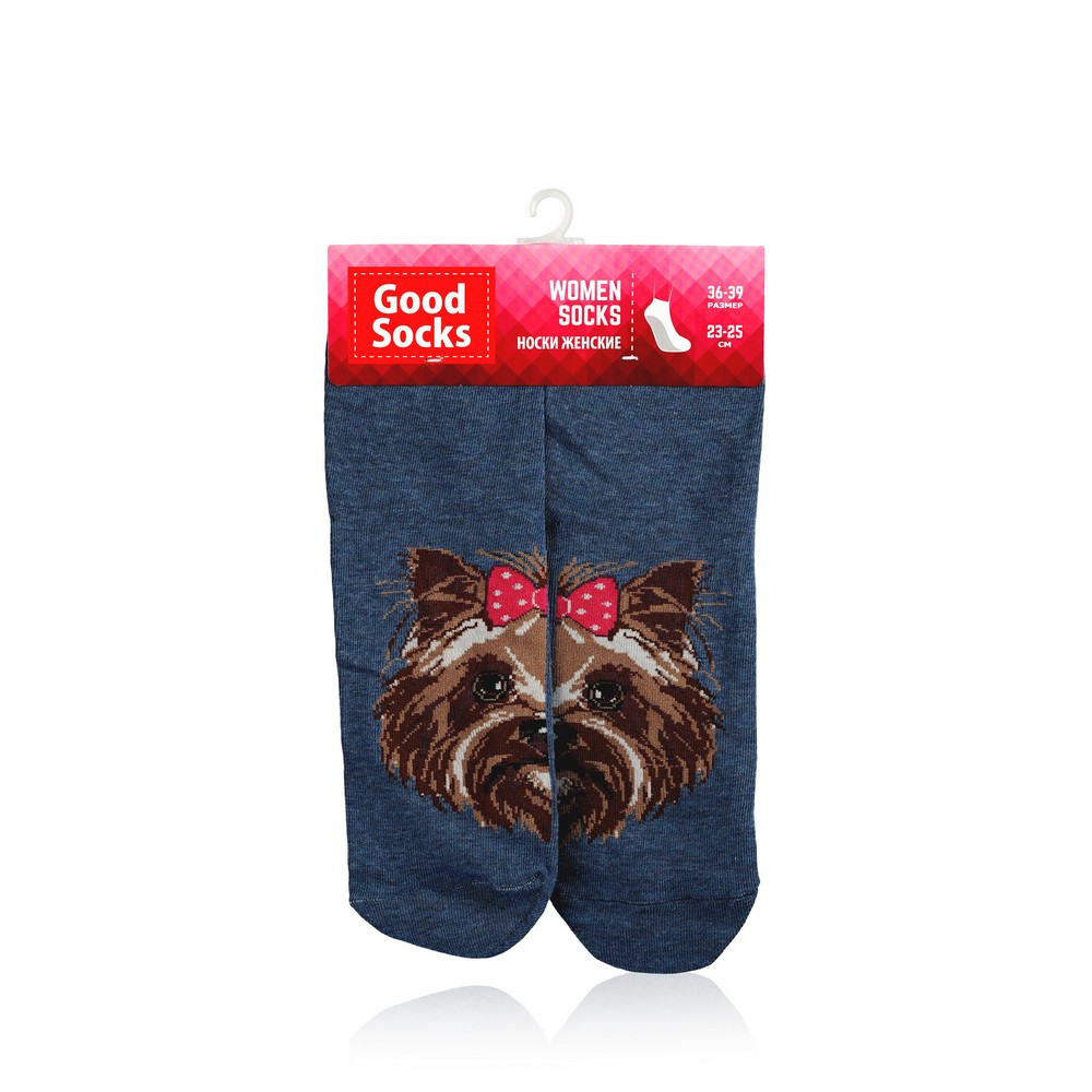 

Женские носки Good Socks C1439 трикотажные , Джинс / белые , р.23-25