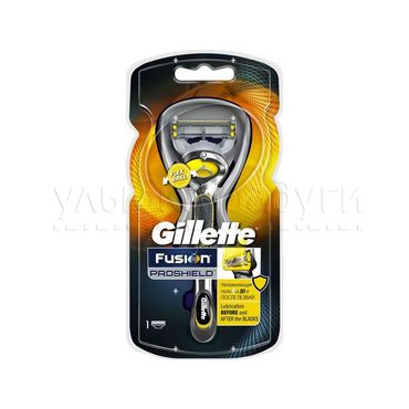 Мужской станок Gillette Fusion ProShild для бритья + сменная кассета 1шт