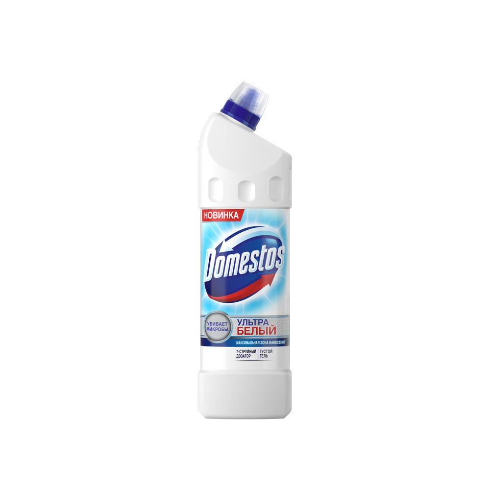 

Средство для унитаза Domestos чистящее " Ультра белый " 1л