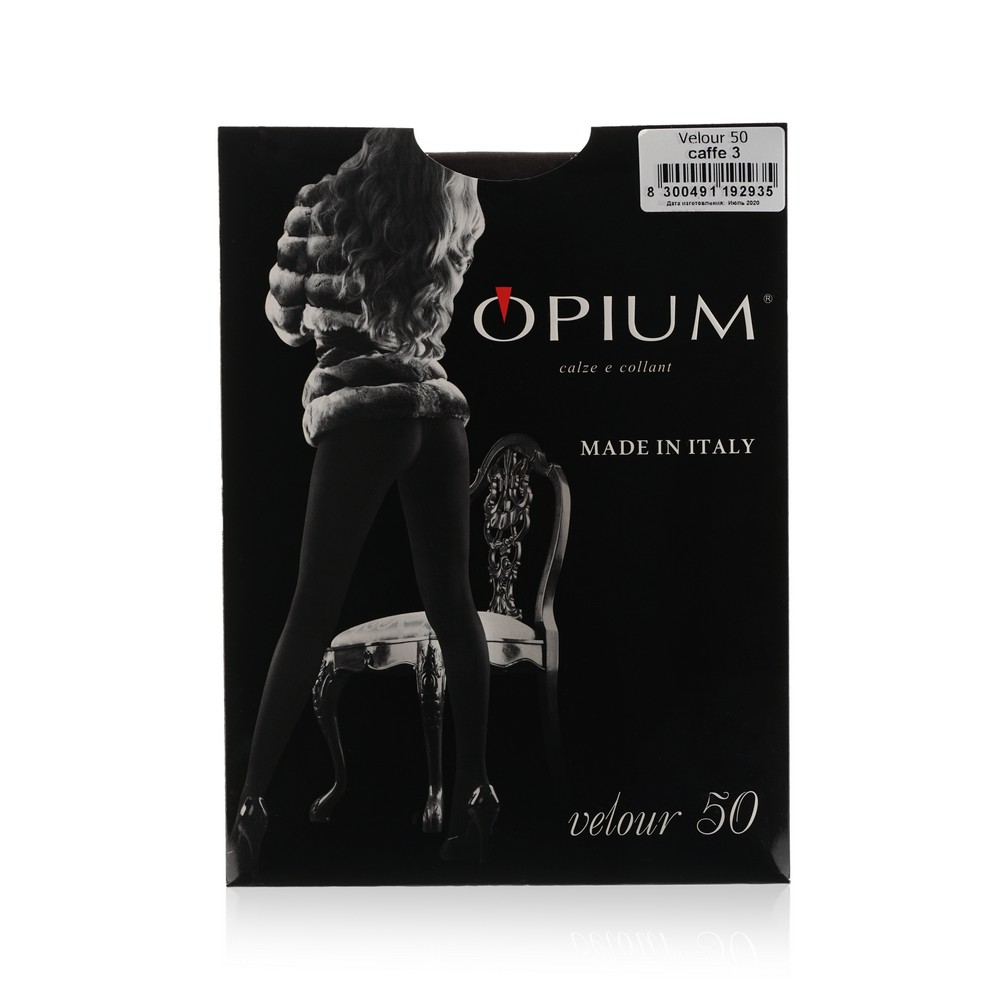 

Женские колготки Opium Velour 50den Caffe 3 размер