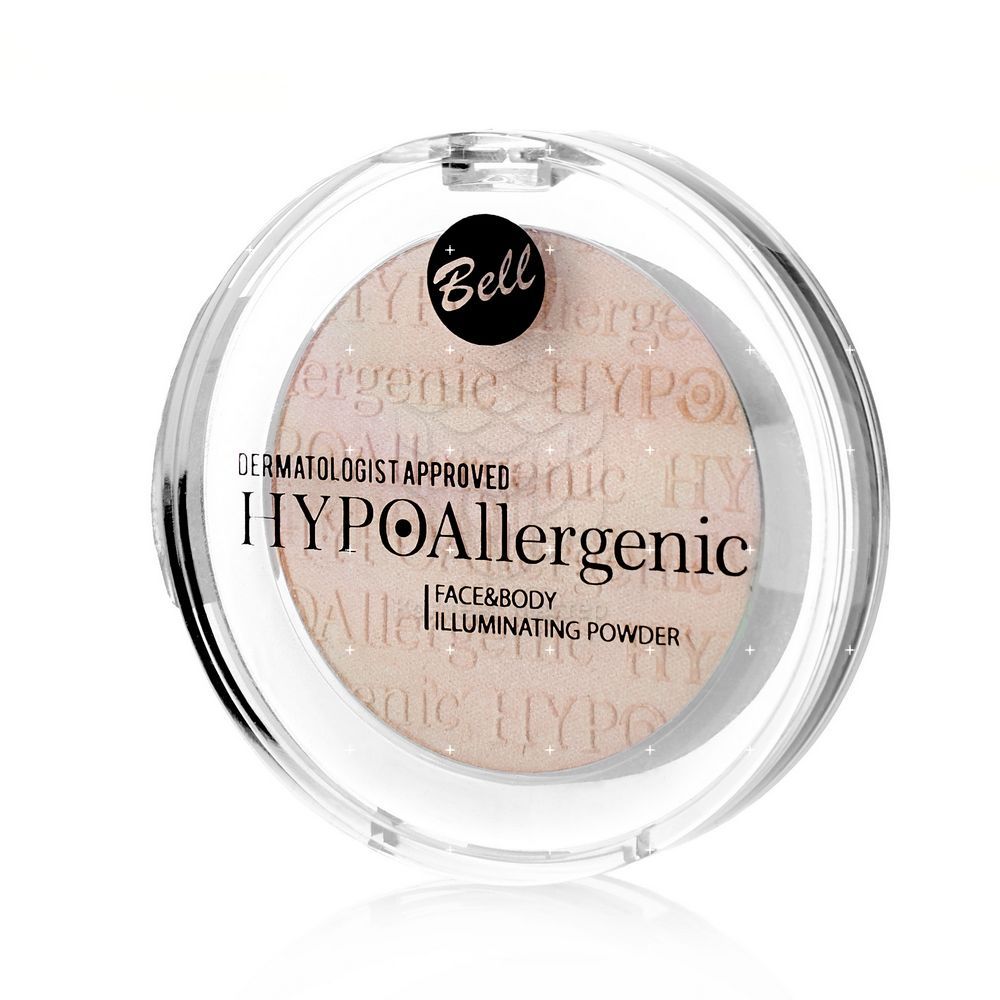 

Гипоаллергенная пудра Bell HYPOAllergenic для лица , придающая сияние " Face&body Illuminating Powder " 6г