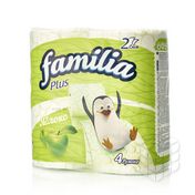 Туалетная бумага Familia Plus 2х-слойная " Яблоко " 4шт