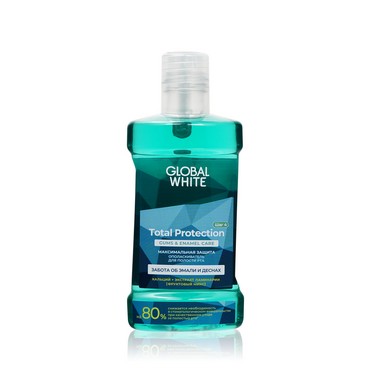 Ополаскиватель для полости рта Global White Total Protection 300мл